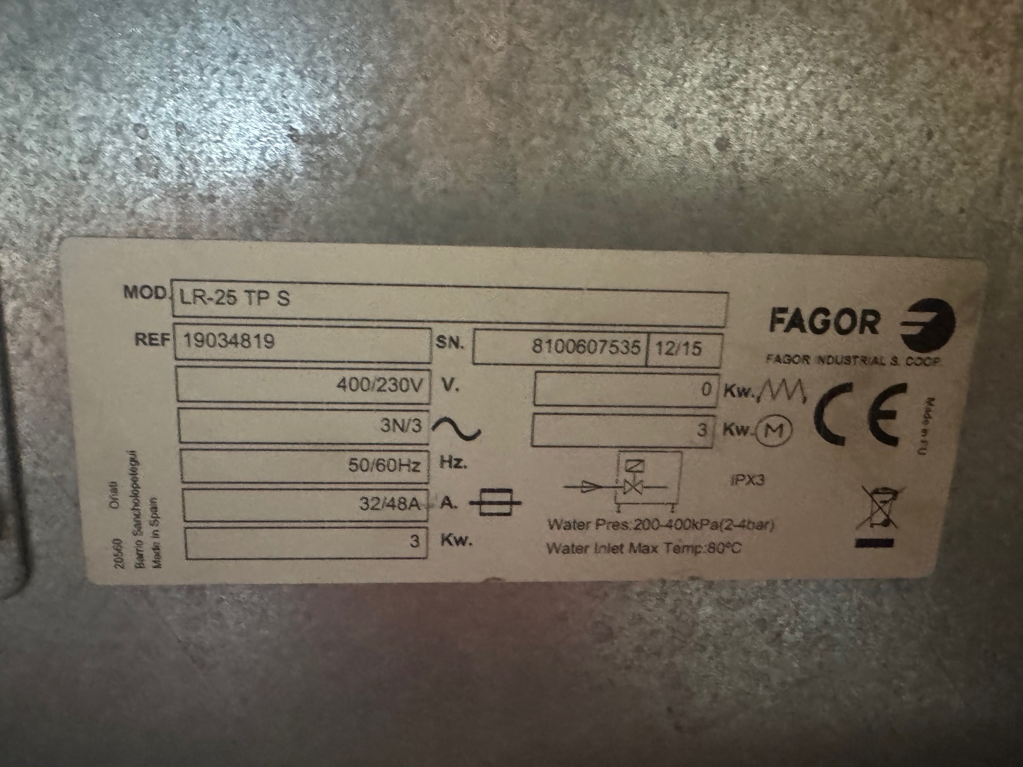 25Kg Washing Machine